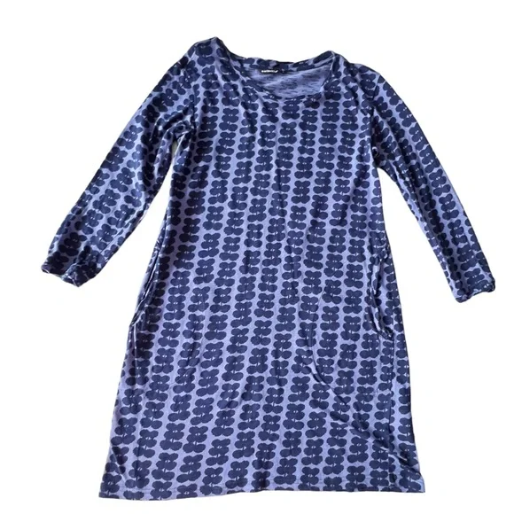 Marimekko Cotton Flax Shift Dress | SMALL - Picture 6 of 10